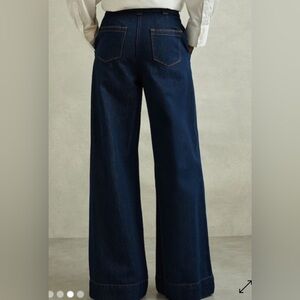 Reiss new with tags mid rise wide leg Women's Wide-Leg Dark Blue Jeans
